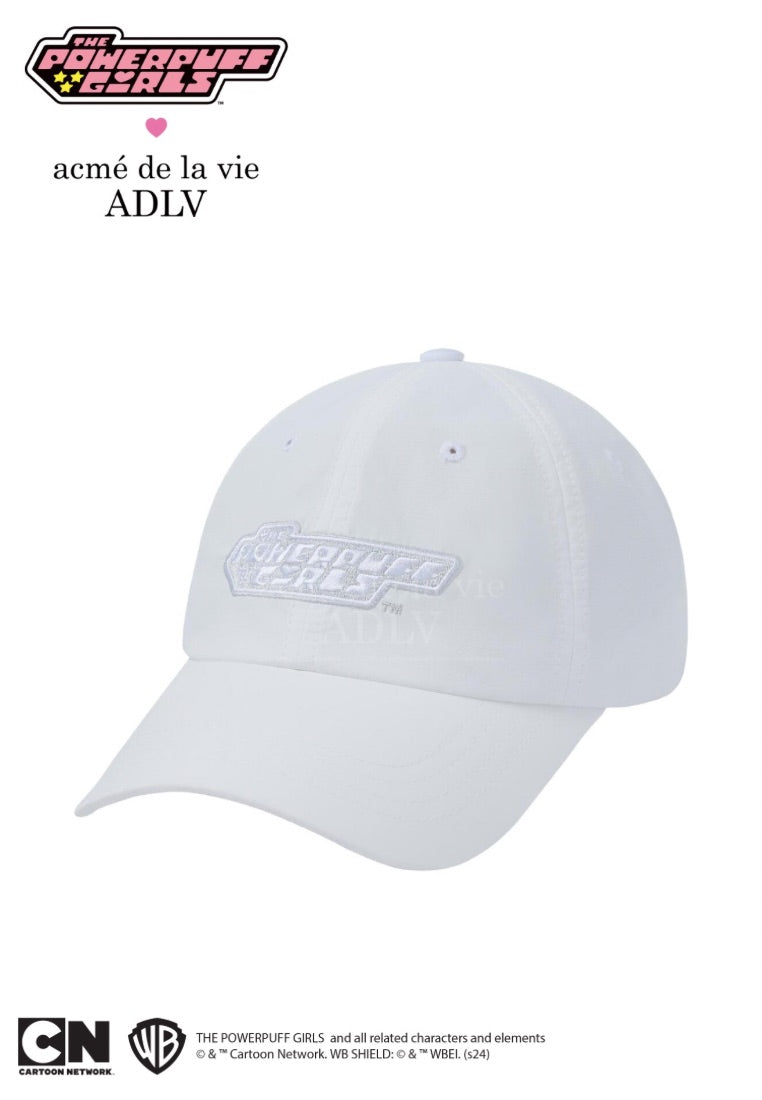 The Powerpuff Girls X Acmedelavie Nylon Logo Ballcap White
