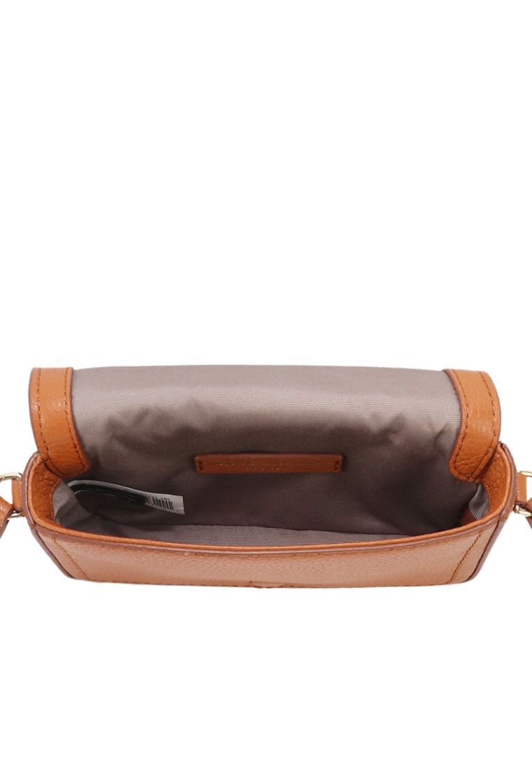 Mini Leather Crossbody Smoked Almond