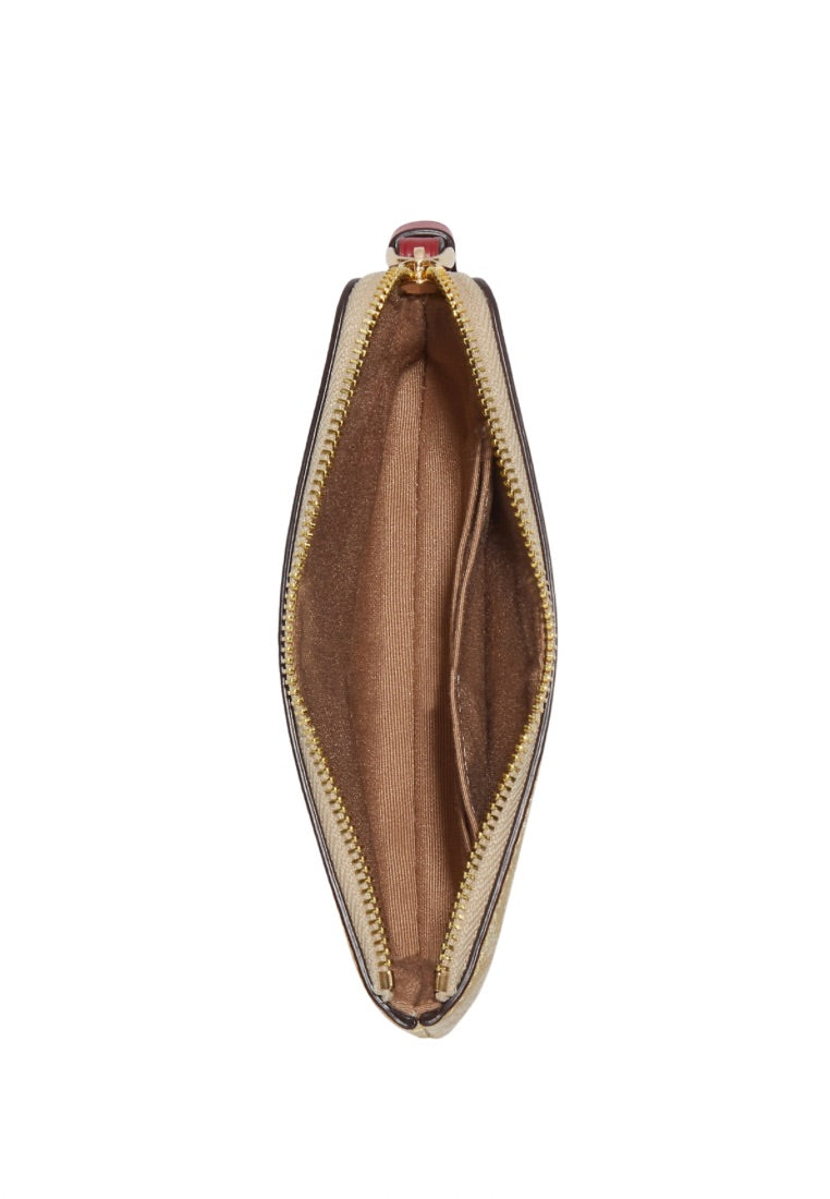 Lunar New Year Corner Zip Wristlet In Signature Canvas With Rabbit And Carriage
