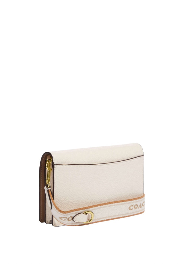 Anna Foldover Clutch Crossbody Chalk Multi