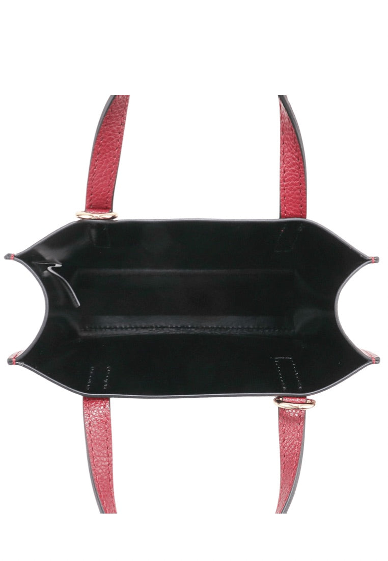 Micro Grind Satchel Tote Bag Pomegranate
