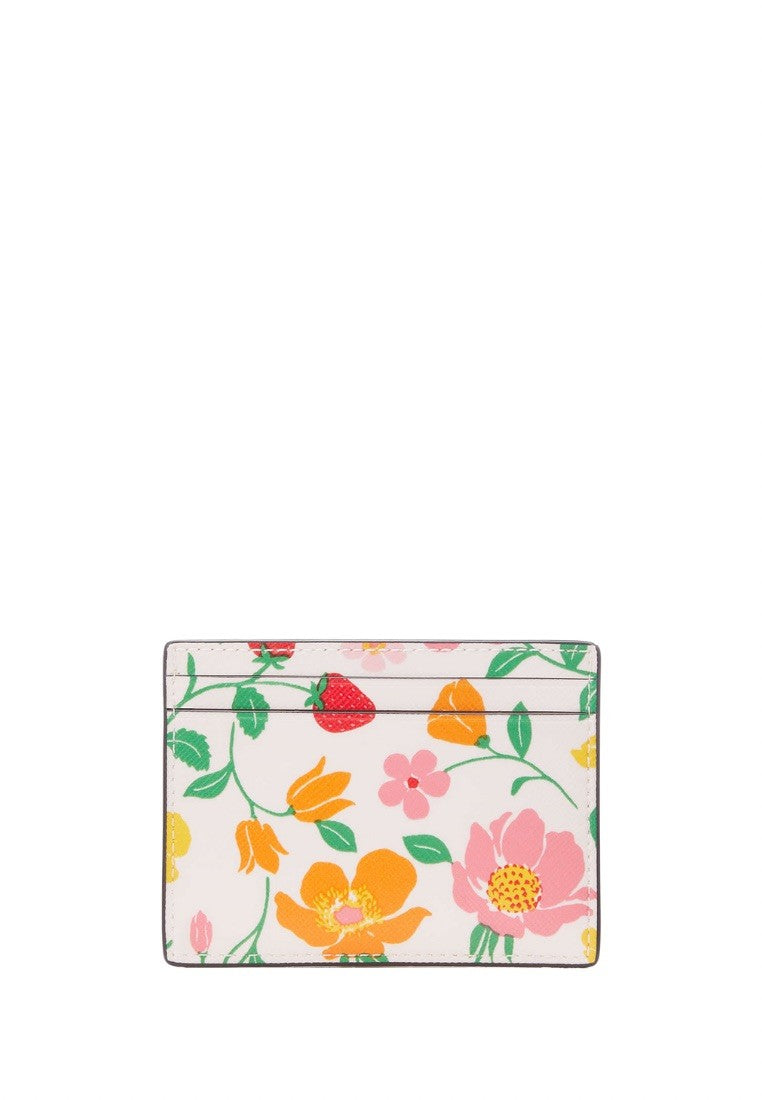 Boxed Madison Strawberry Garden Small Slim Card Holder Pink Multi