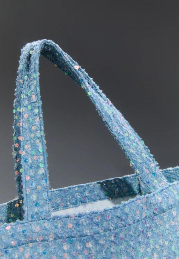 Glitter Denim Bag