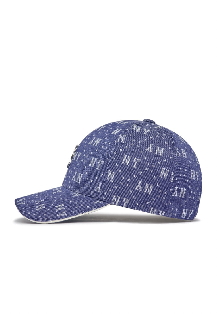 Denim Dia MONOGRAM Structured Ball Cap NEW YORK YANKEES navy