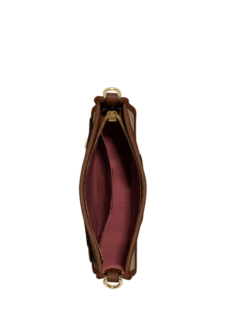 Dempsey File Bag In Signature Jacquard With Stripe And Coach Patch Saddle Multi