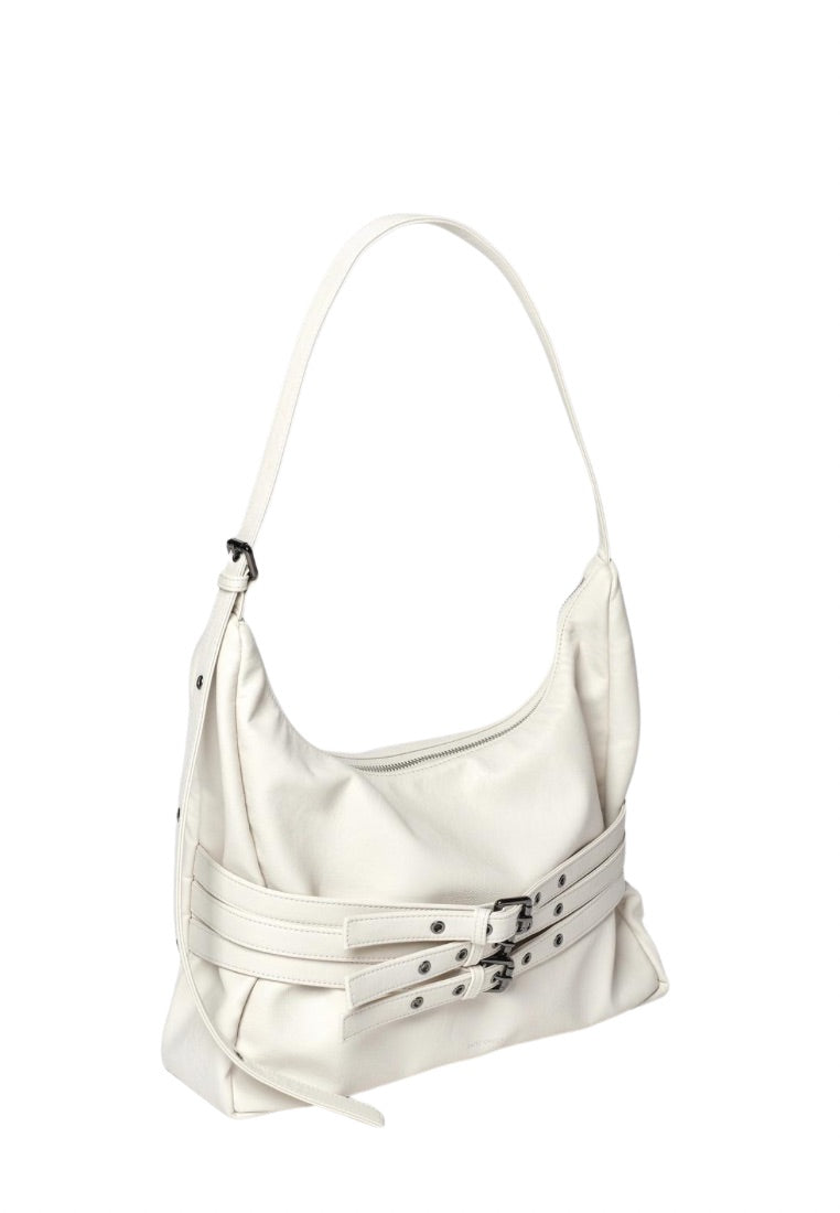 Trio Belt Mug Bag L Nappa Ivory