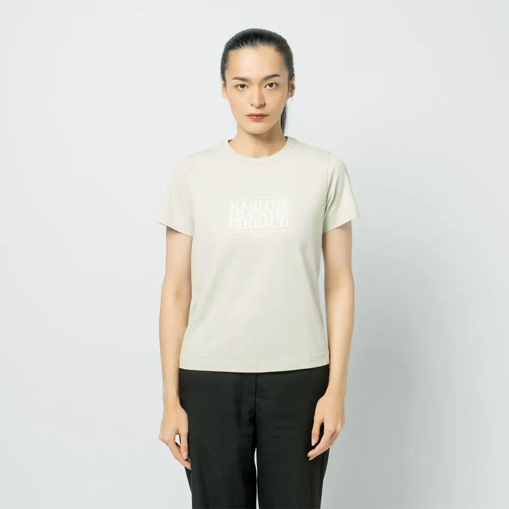 W CLASSIC LOGO TEE light green