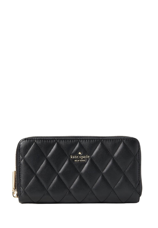 Carey Large Continential Wallet Black