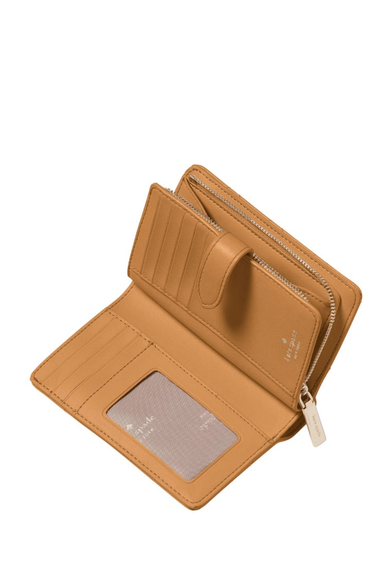 Carey Medium Compact Bifold Wallet Tiramisu Mousse