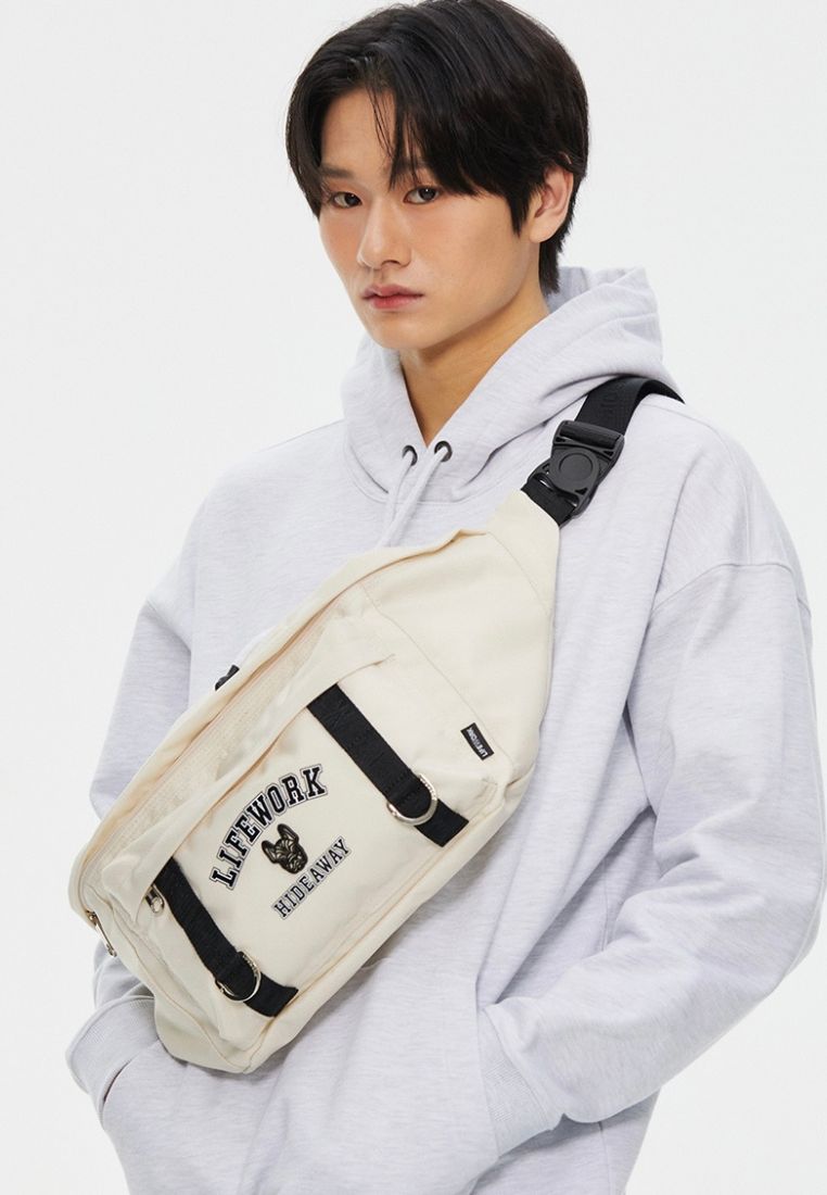 Arch Logo Big Hip Sac Stone