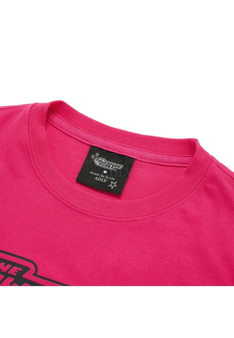 The Powerpuff Girls x Acmedelavie Logo Crop T-Shirts Pink