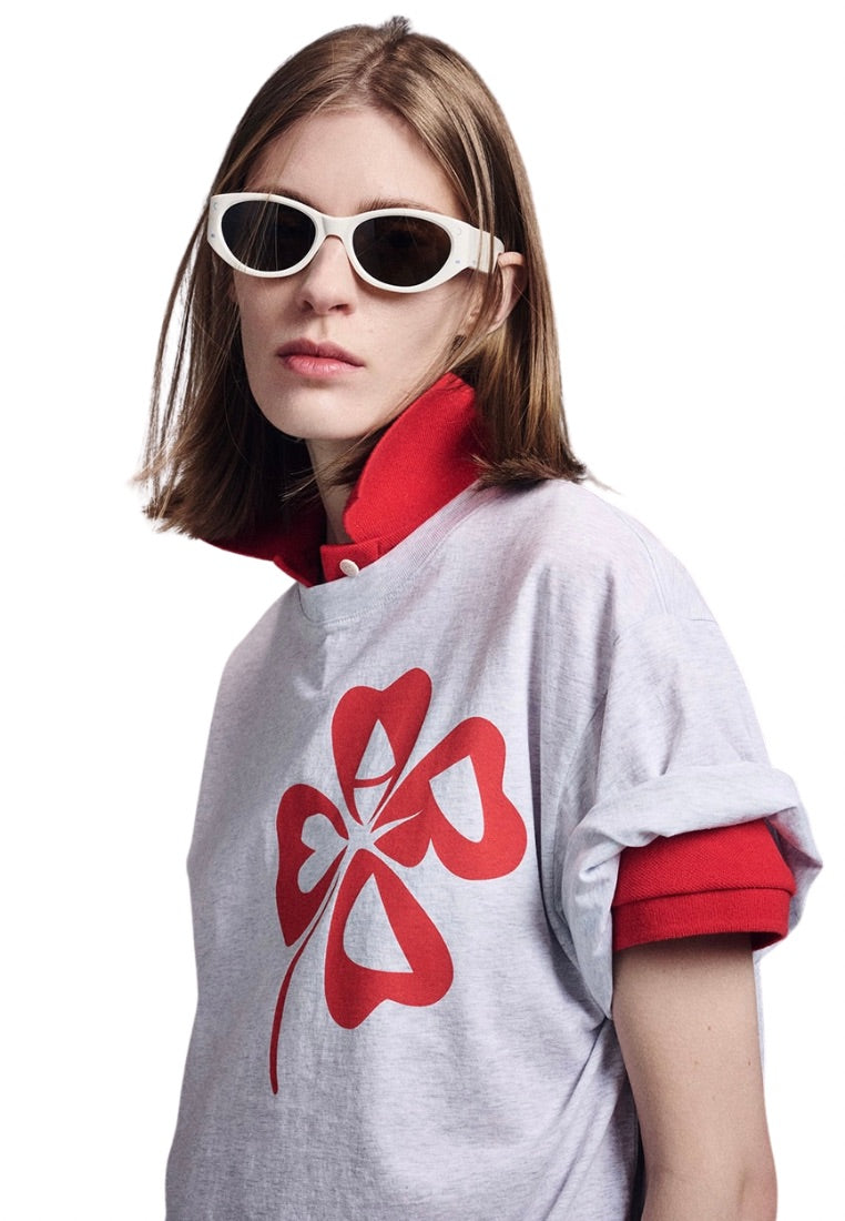 Tshirt CloverMardi Heather Red