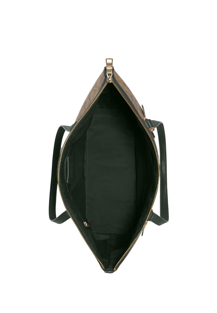Gallery Tote In Signature Canvas Amazon Green