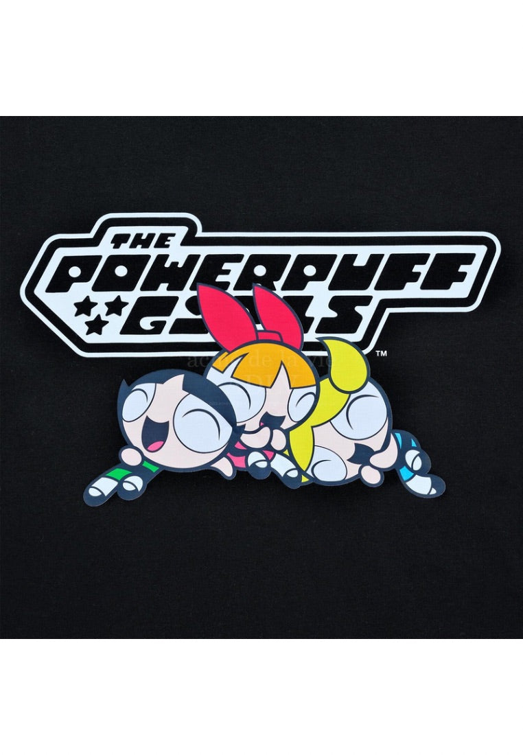 The Powerpuff Girls x Acmedelavie Logo Crop T-Shirts Black