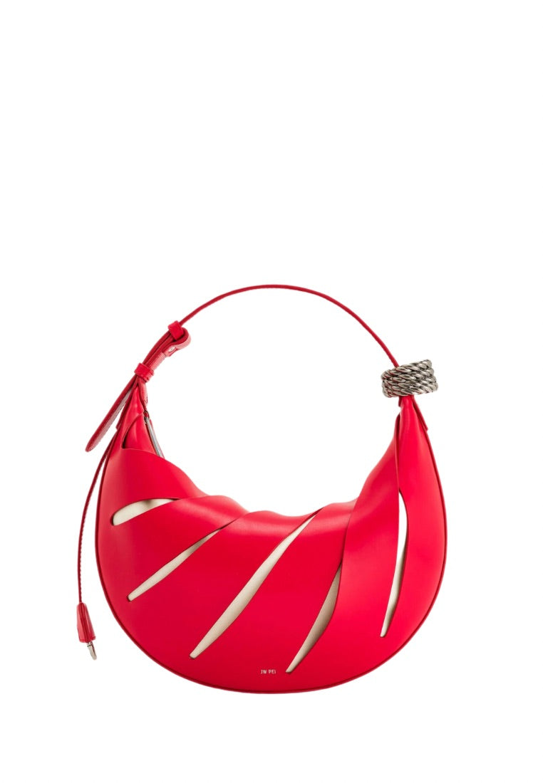 Jana Hollow Out Shoulder Bag - Red