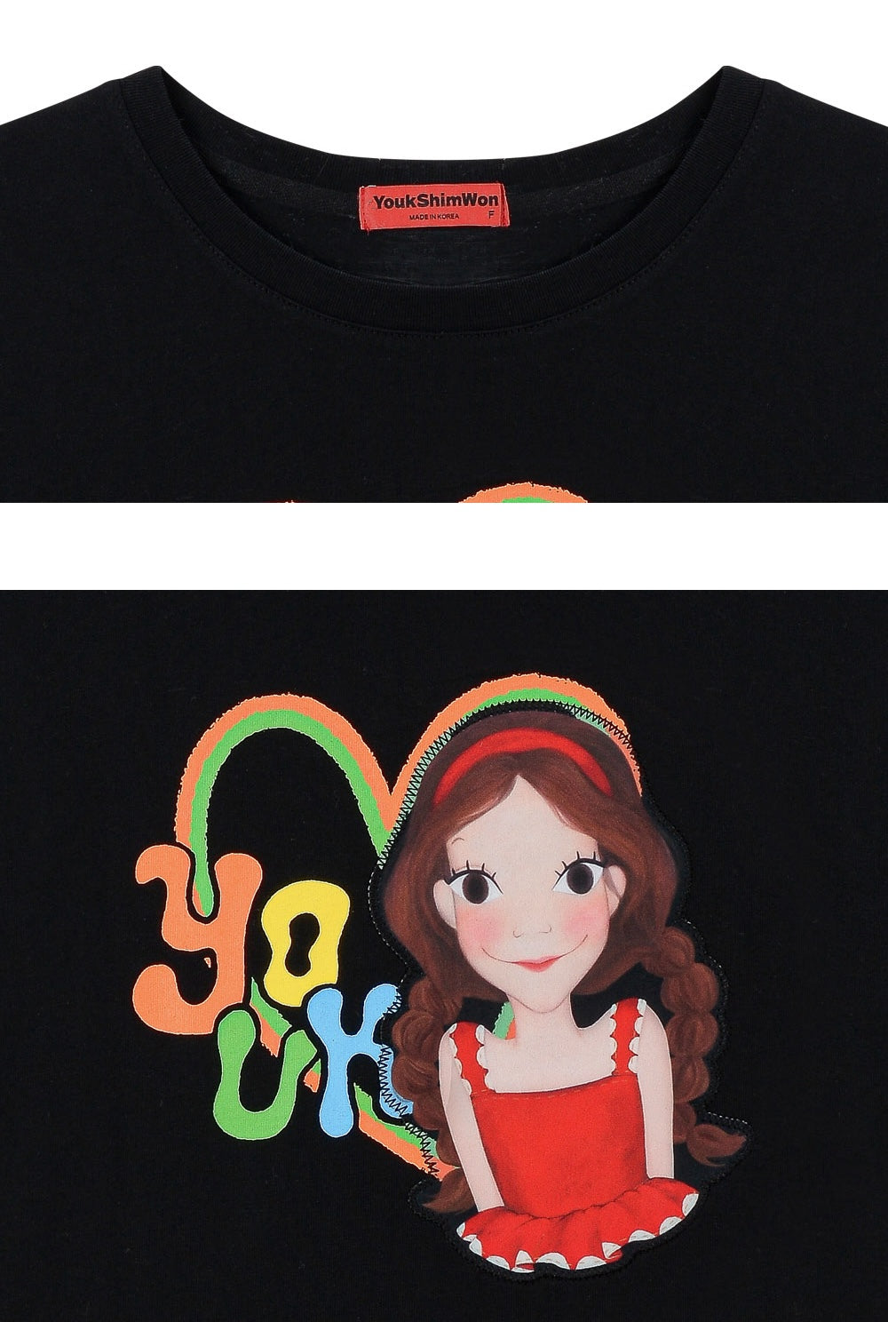 Line Flower T-Shirt F Luna