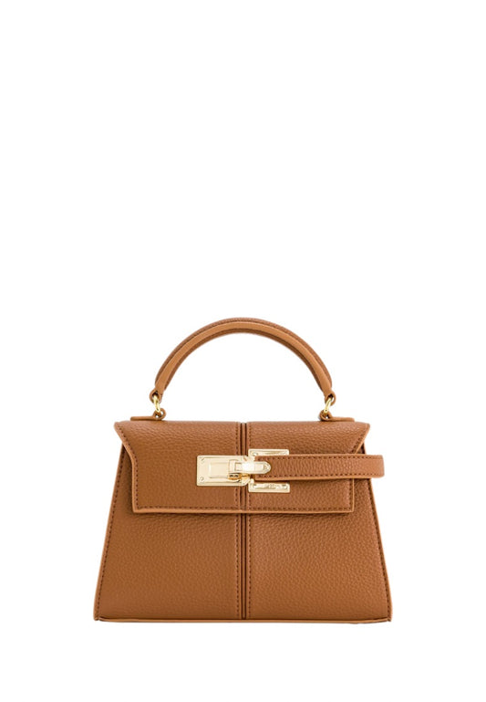 Elise Top Handle Bag - Brown