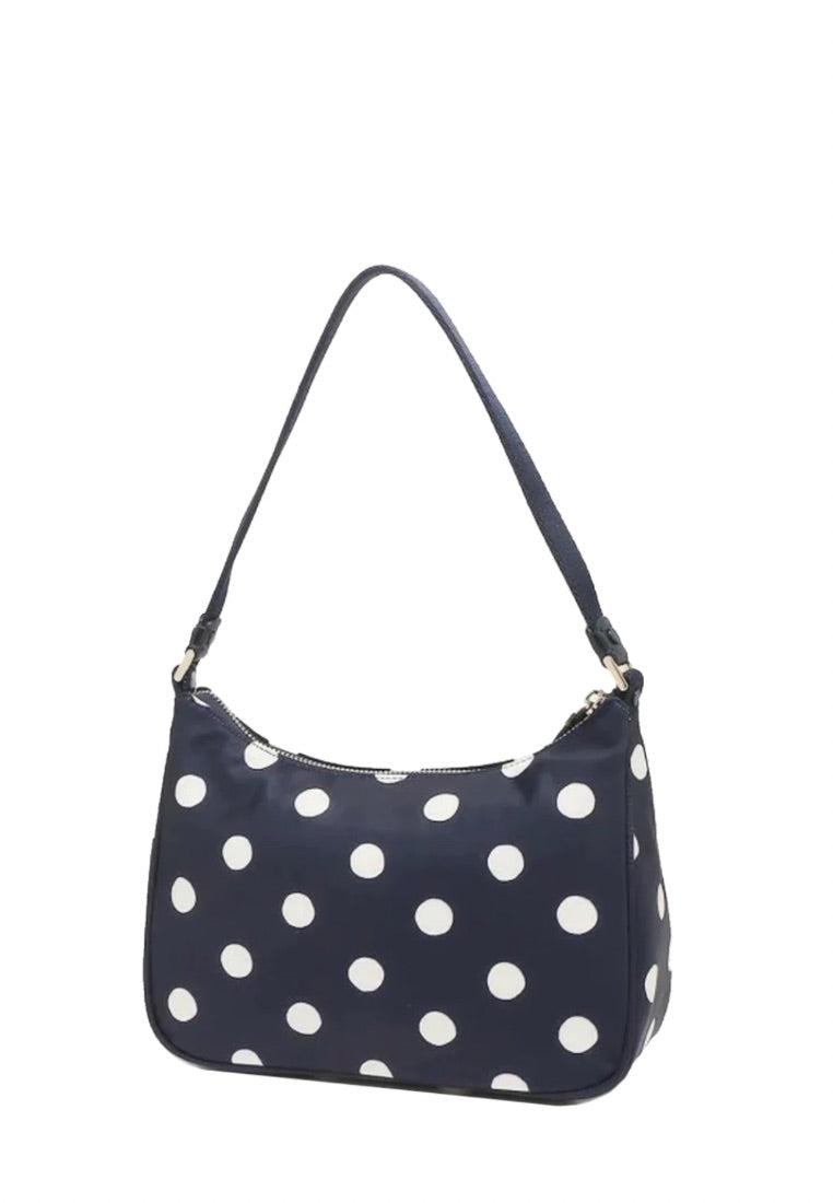 The Little Better Sam Sunshine Dot Small Shoulder Bag Rich Navy