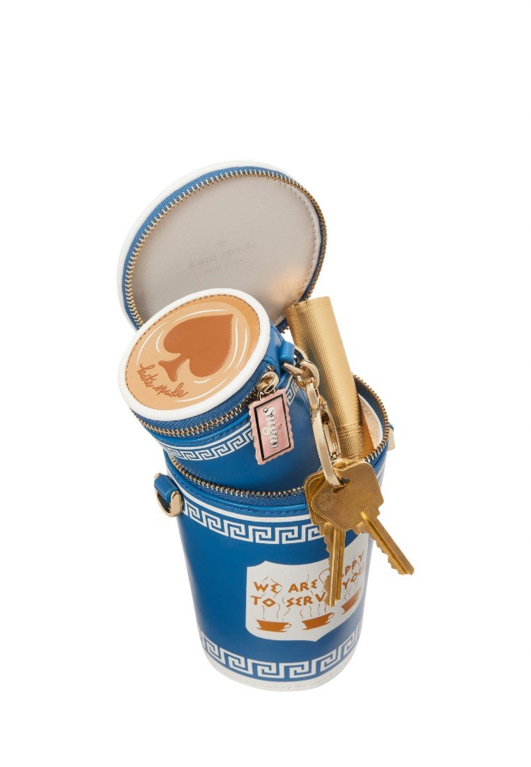 Coffee Break 3d Crossbody Blue Multicolor