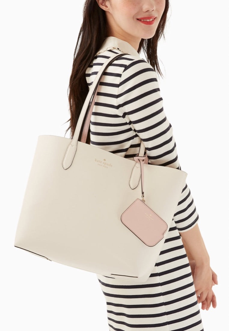 Ava Reversible Tote Parchment