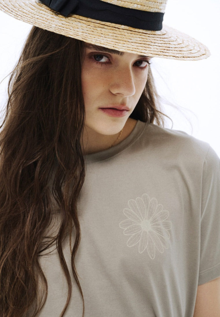 Premium Supima TShirt Essential Khaki Beige