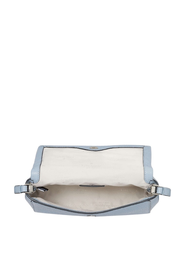 Leila Mini Zip Crossbody Muted Blue