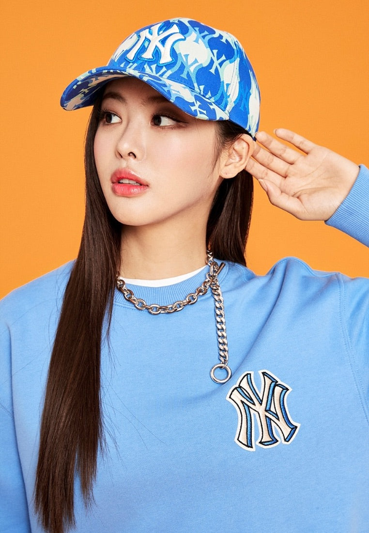 Argyle MONOGRAM Structured Ball Cap NEW YORK YANKEES cobalt blue