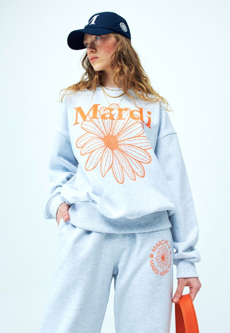 Sweatshirt Flowermardi Heather Orange