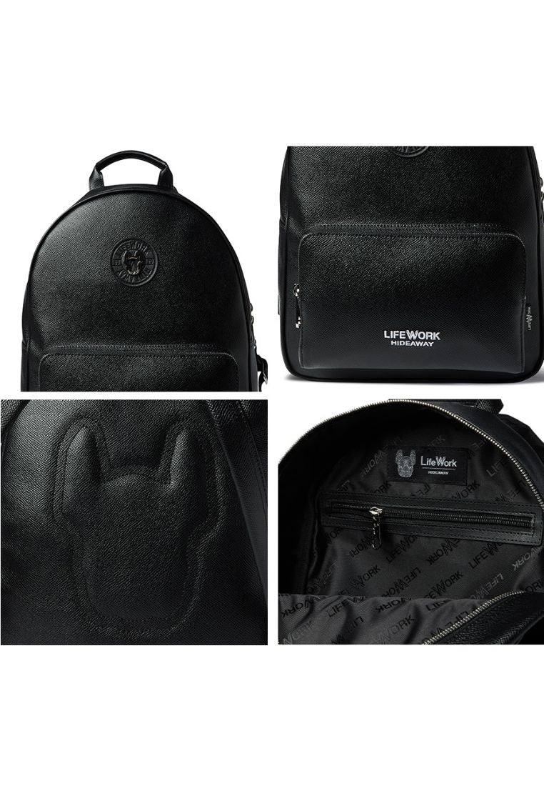 Modern Eco Leather Backpack Black