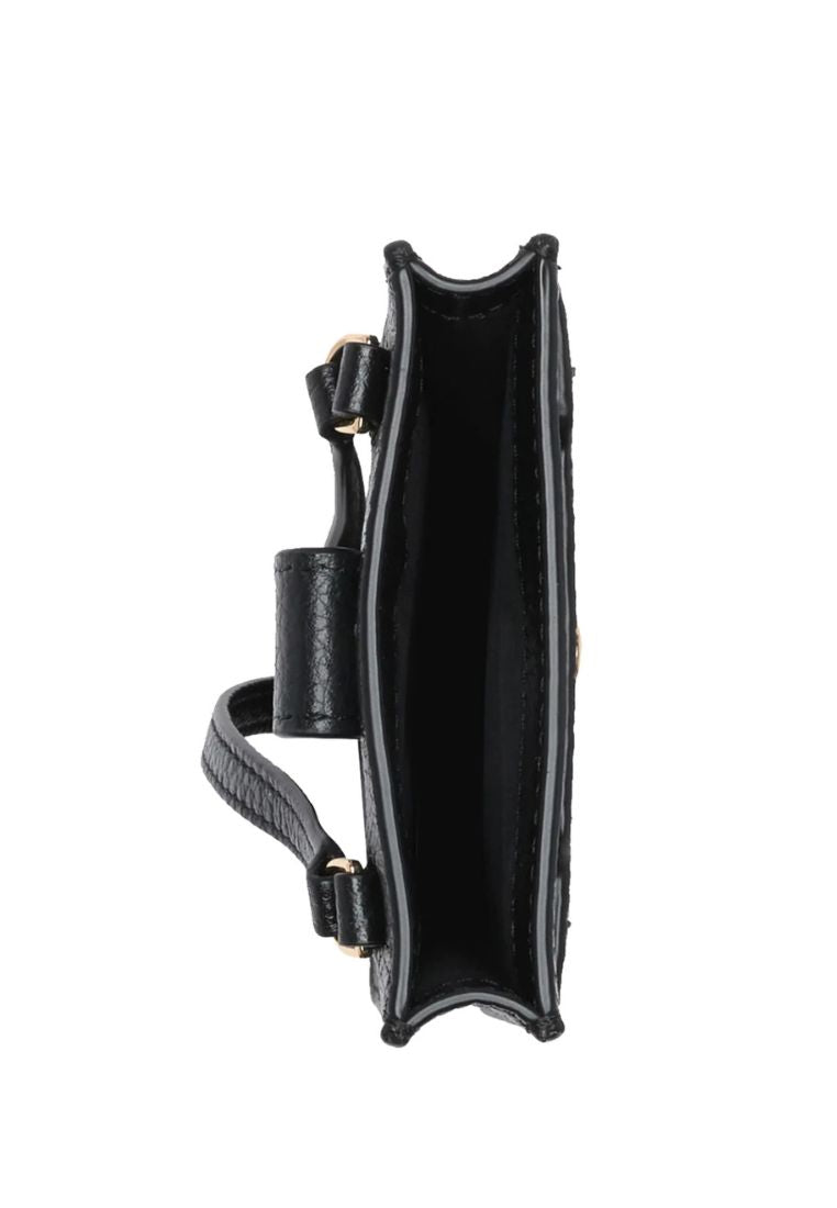 Groove Leather Phone Crossbody Black