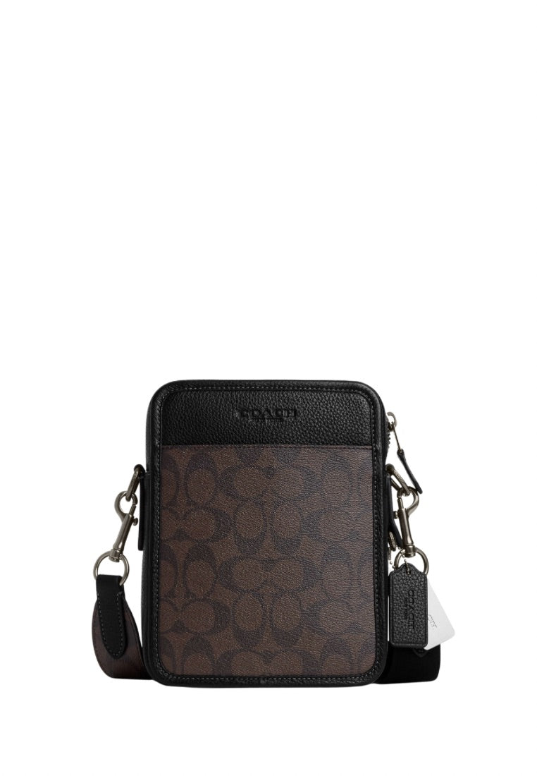 Sullivan Crossbody In Signature Canvas Mahogany Black