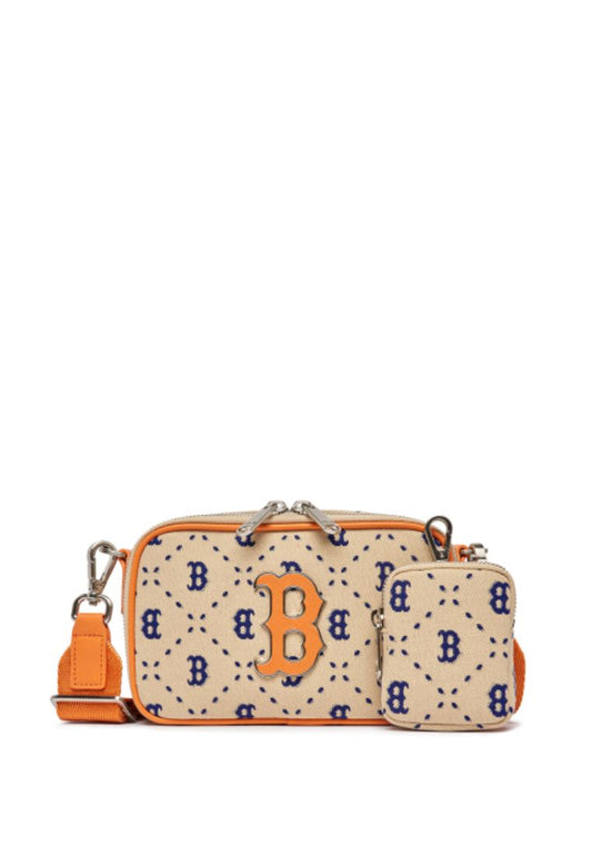 Dia Monogram Jacquard Mini Crossbag BOSTON RED SOX Light Sand