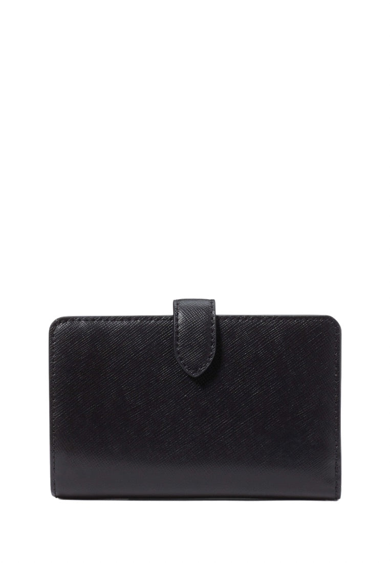 Madison Medium Compact Bifold Wallet Black