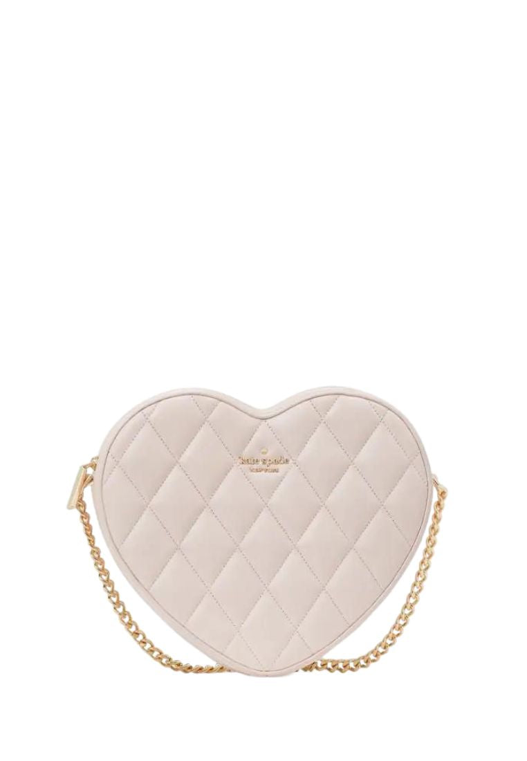 Love Shack Quilted Heart Crossbody Purse Light Rosebud