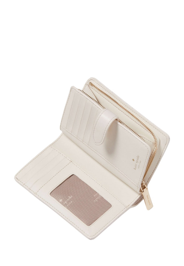 Carey Medium Compact Bifold Wallet Parchment