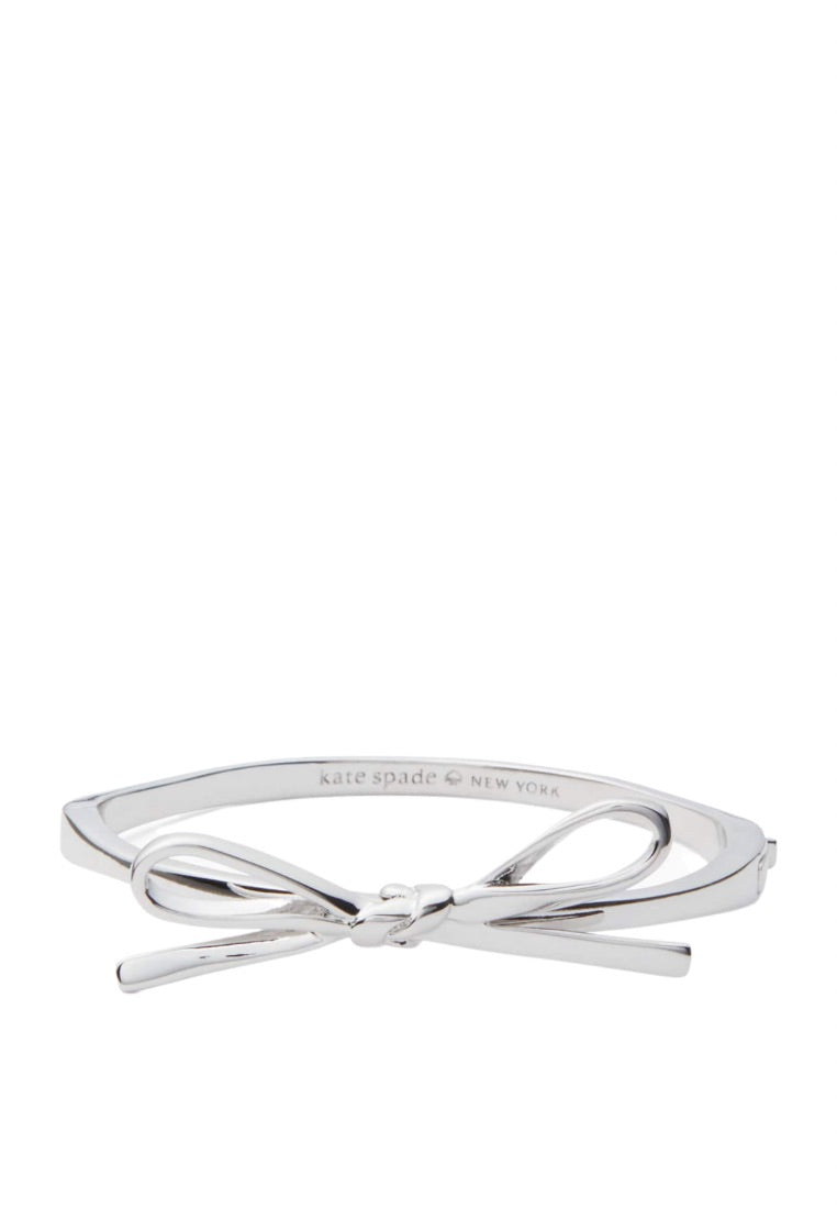 Skinny Mini Bow Bangle Silver