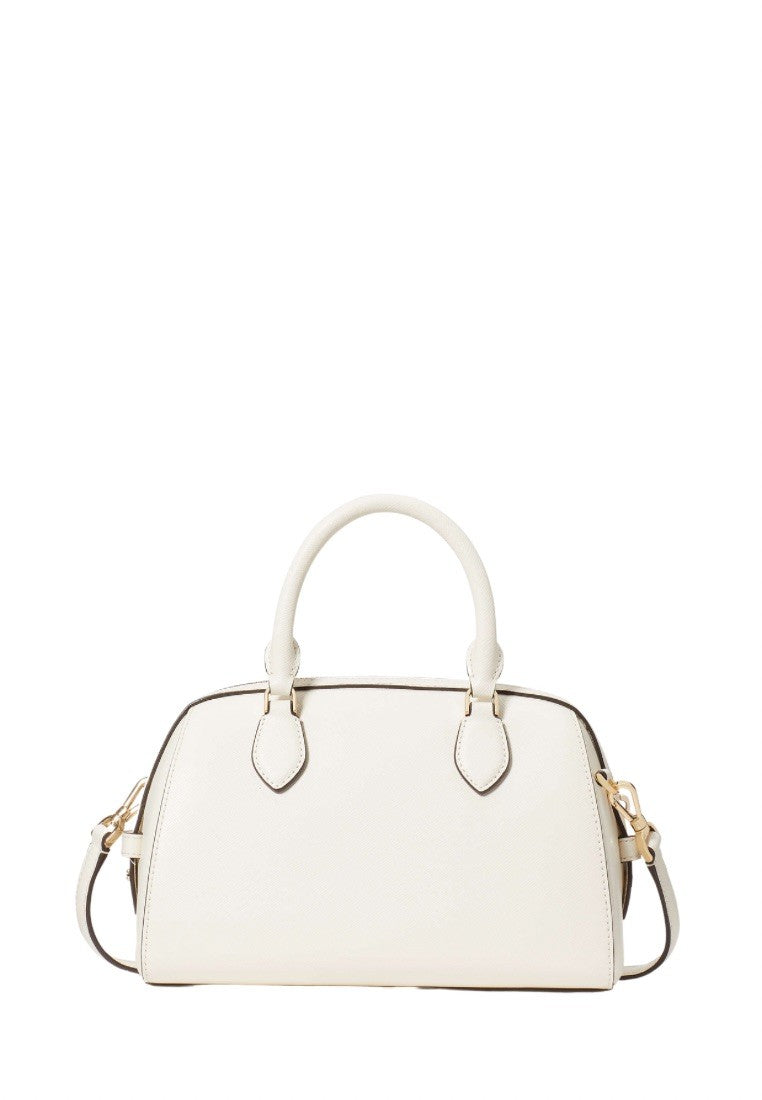 Madison Saffiano Leather Duffle Crossbody Meringue