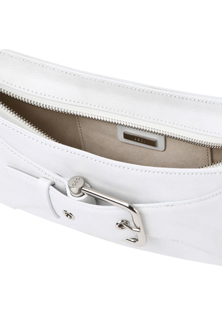 Belted Brocle - Marble White