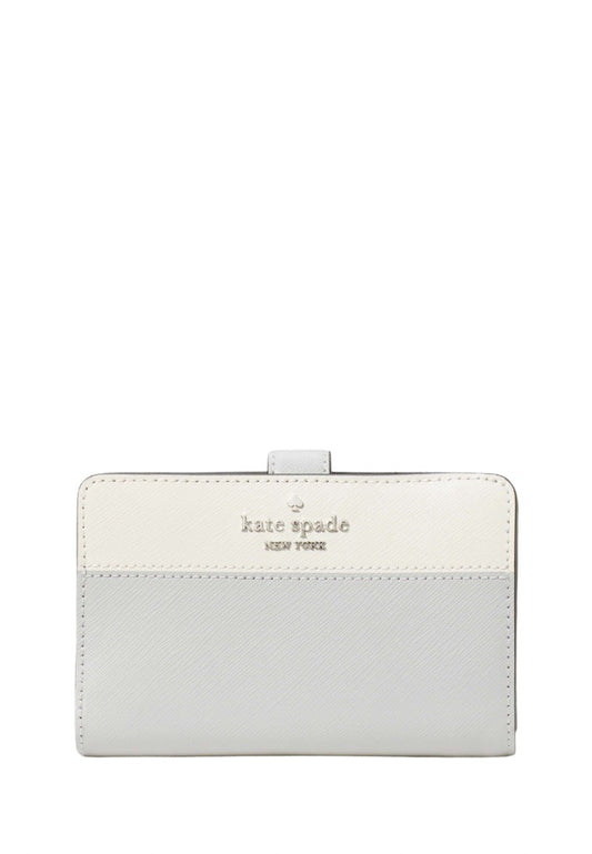 Madison Medium Compact Bifold Wallet Platinum Grey Multi