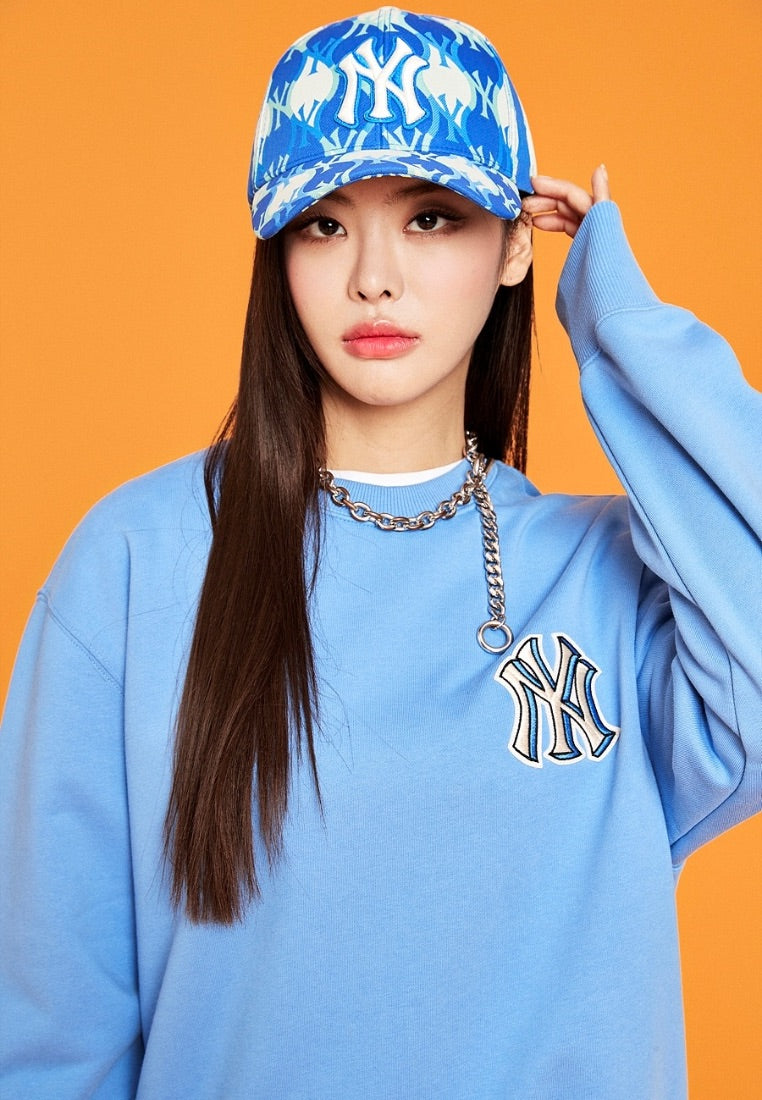 Argyle MONOGRAM Structured Ball Cap NEW YORK YANKEES cobalt blue