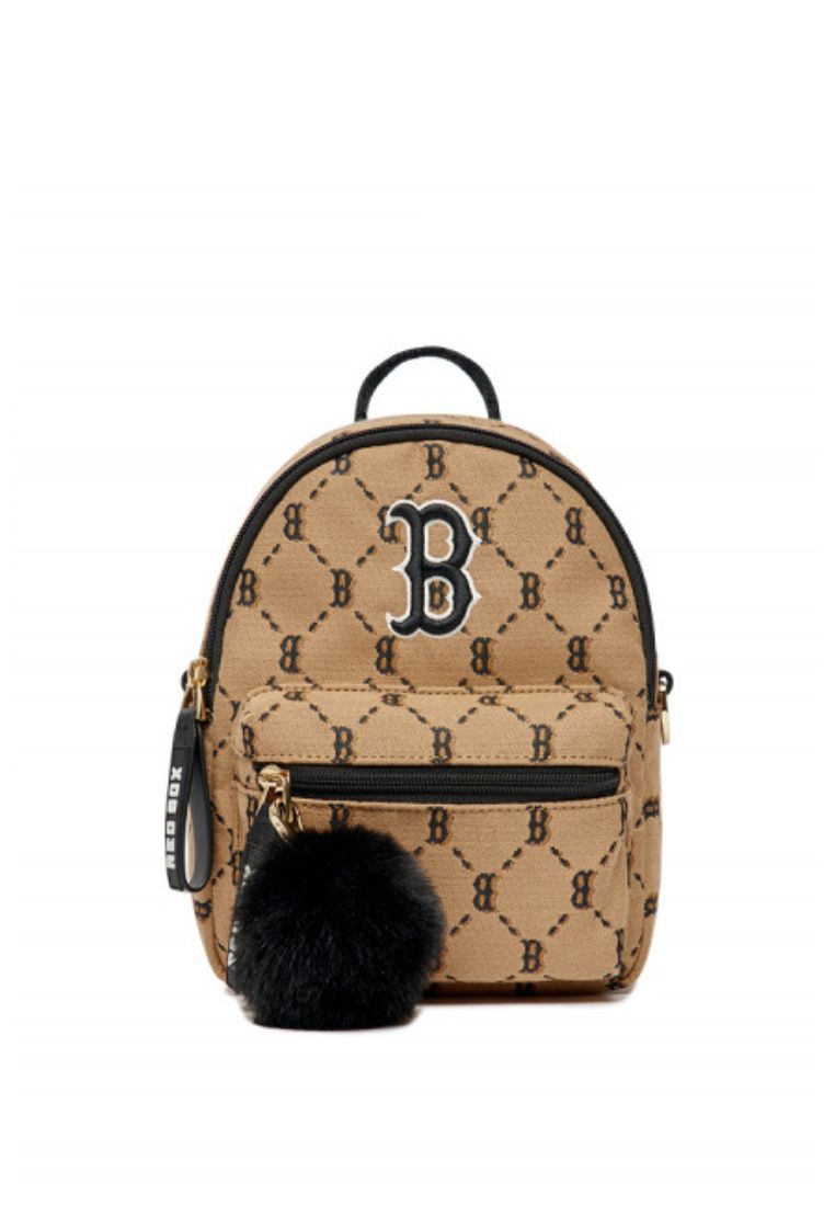 Dia Monogram Jacquard Mini Backpack BOSTON REDSOX Beige