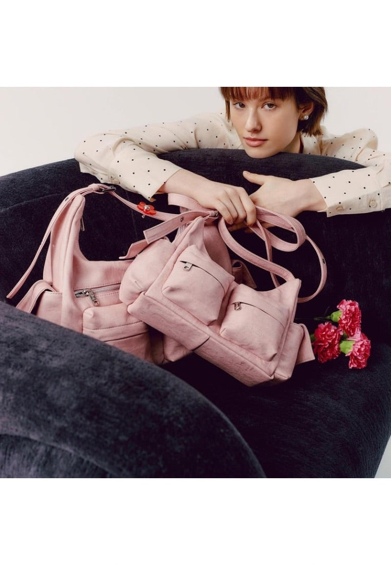 Pocket Mug Bag L Brushed Pink