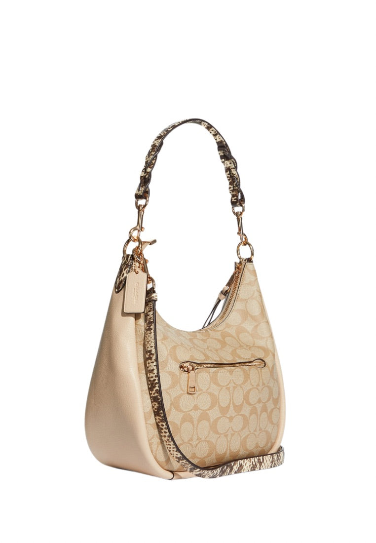 Jules Hobo In Signature Canvas Ivory Multi