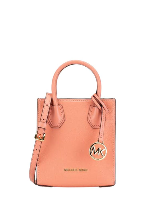 Mercer Extra-Small Pebbled Leather Crossbody Bag Sherbert