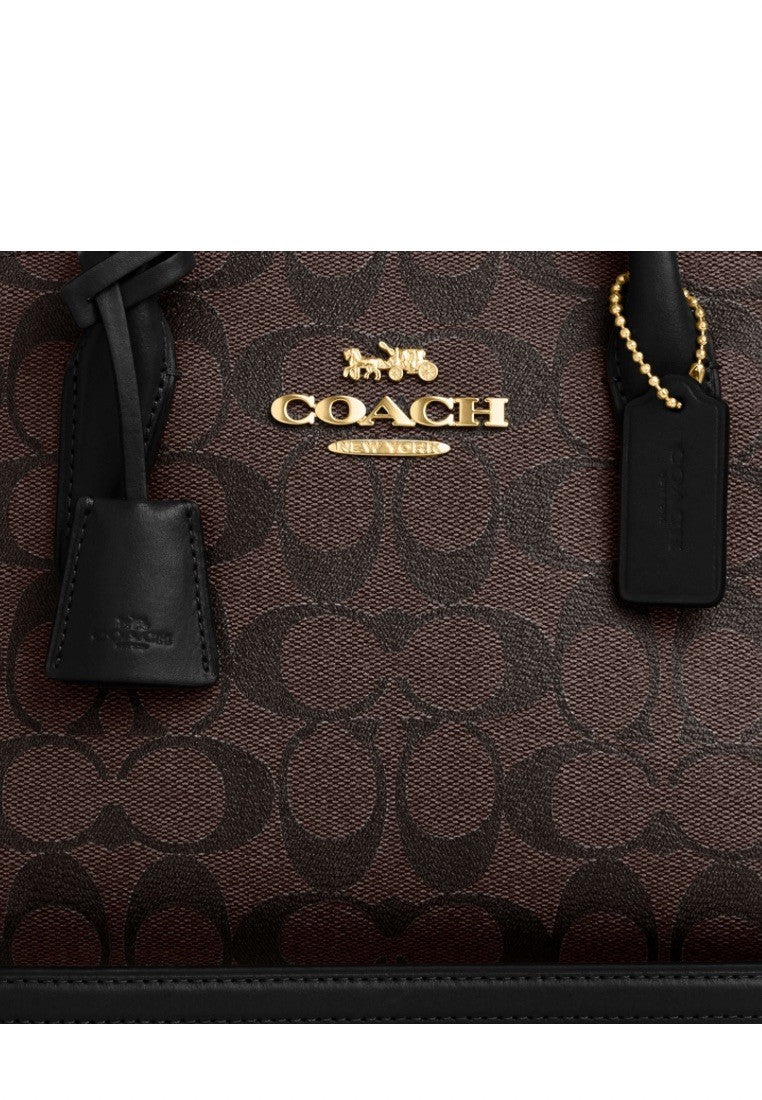 Andrea Carryall Bag In Signature Canvas Brown Black