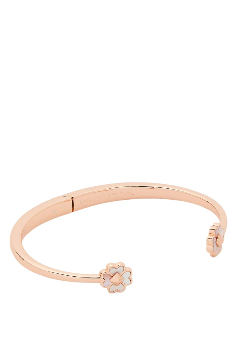 Spades & Studs Hinged Cuff Cream Multi Rose Gold
