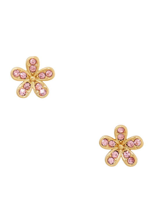 Gleaming Gardenia Flower Studs Light Peach