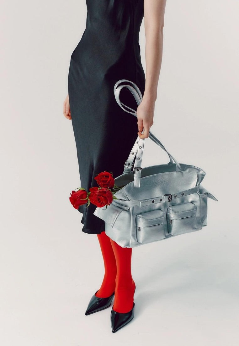 Pocket Corset Bag M Chrome