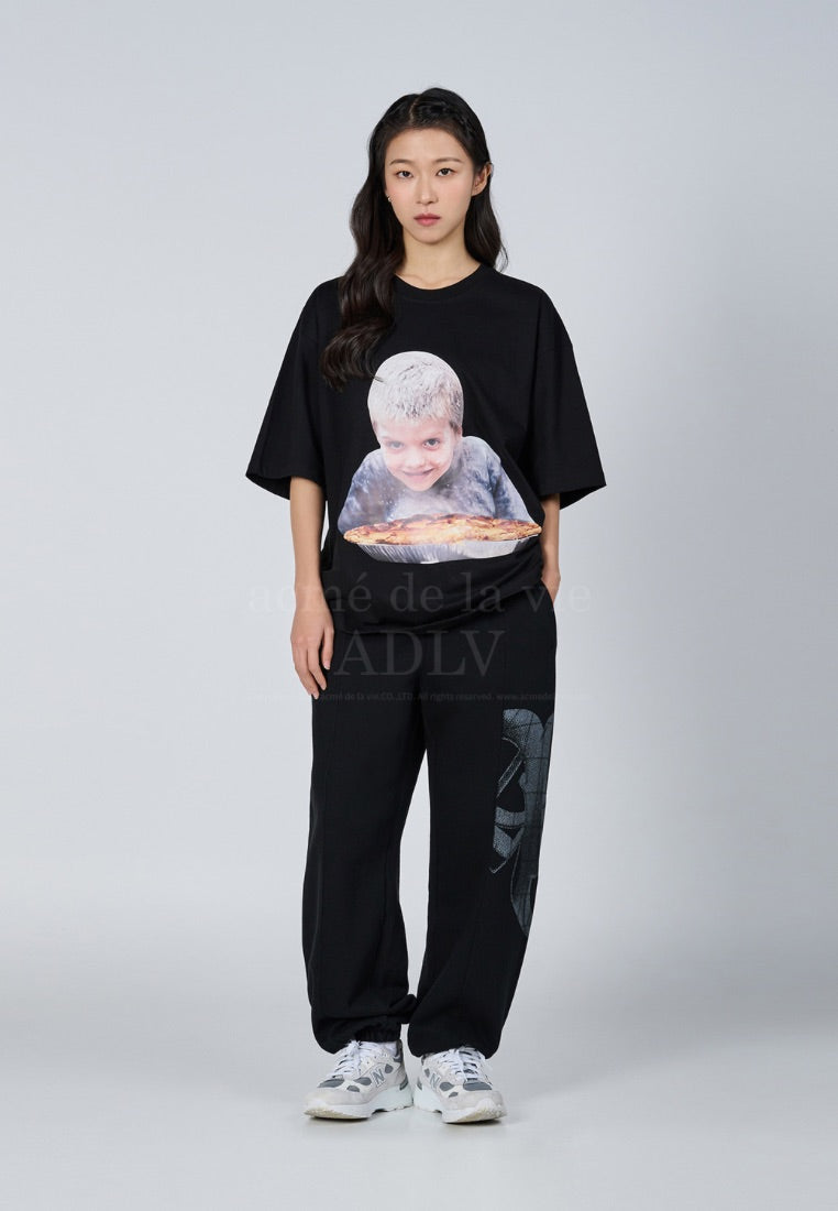 Baby Face Pie Boy Short Sleeve T-Shirt Black