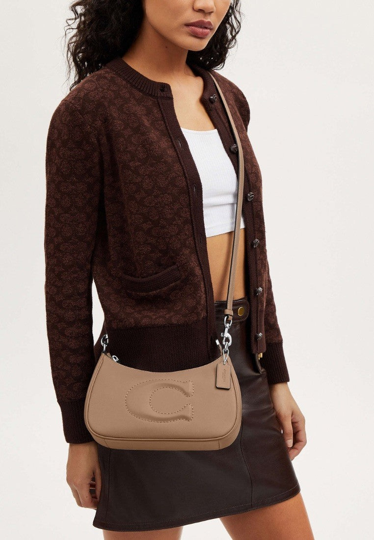 Teri Shoulder Bag Silver Taupe